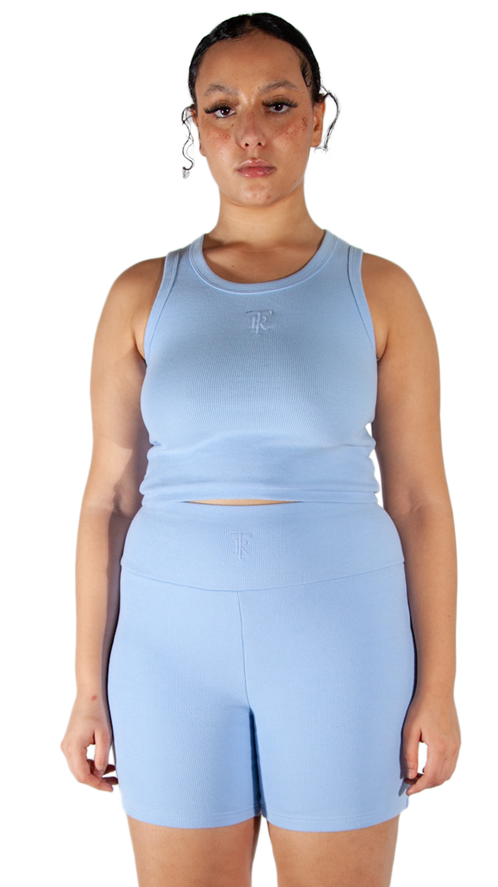 THE WIFE PROTECTOR CROP BABY BLUE
