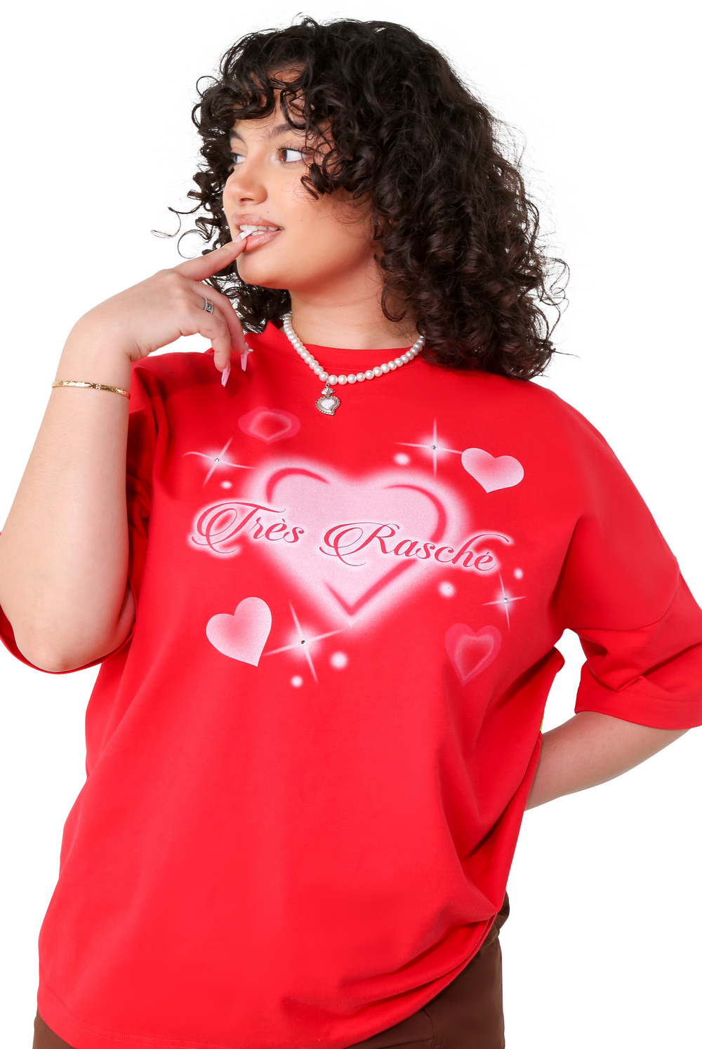 I LOVE TR SLEEPOVER T-SHIRT RED